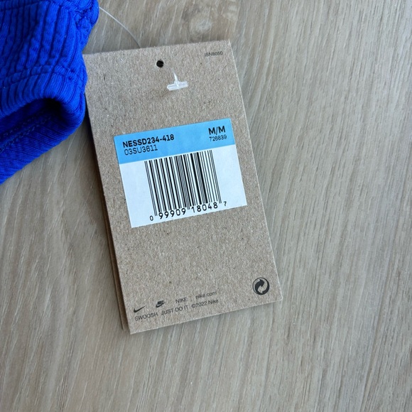 Nike High Waisted, High Cut Royal Blue Swimsuit Bottoms - Picture 2 of 4